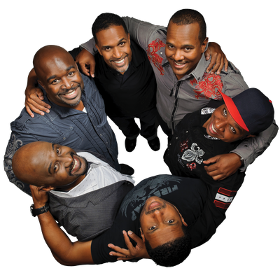TAKE 6 (Claude McKnight, Mark Kibble, Joel Kibble, Dave Thomas, Alvin Chea and Khristian Dentley), heralded by Quincy Jones as the “baddest vocal cats on the planet!,” is the quintessential a cappella group and the model for vocal genius.  (Ed Keane Associates)