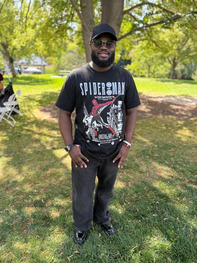 Elysee Kazadi shares his experience during the Spokane Complex Fires.  (April Eberhardt/The Black lens)
