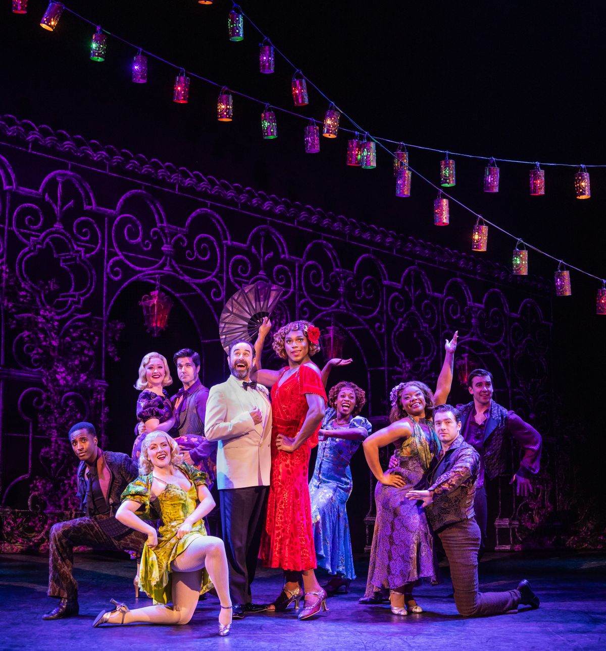 Edward Juvier (Osgood), Tavis Kordell (Daphne) and the First National Touring Company of “Some Like It Hot,” coming to the First Interstate Center for the Arts.  (Courtesy of Matthew Murphy)