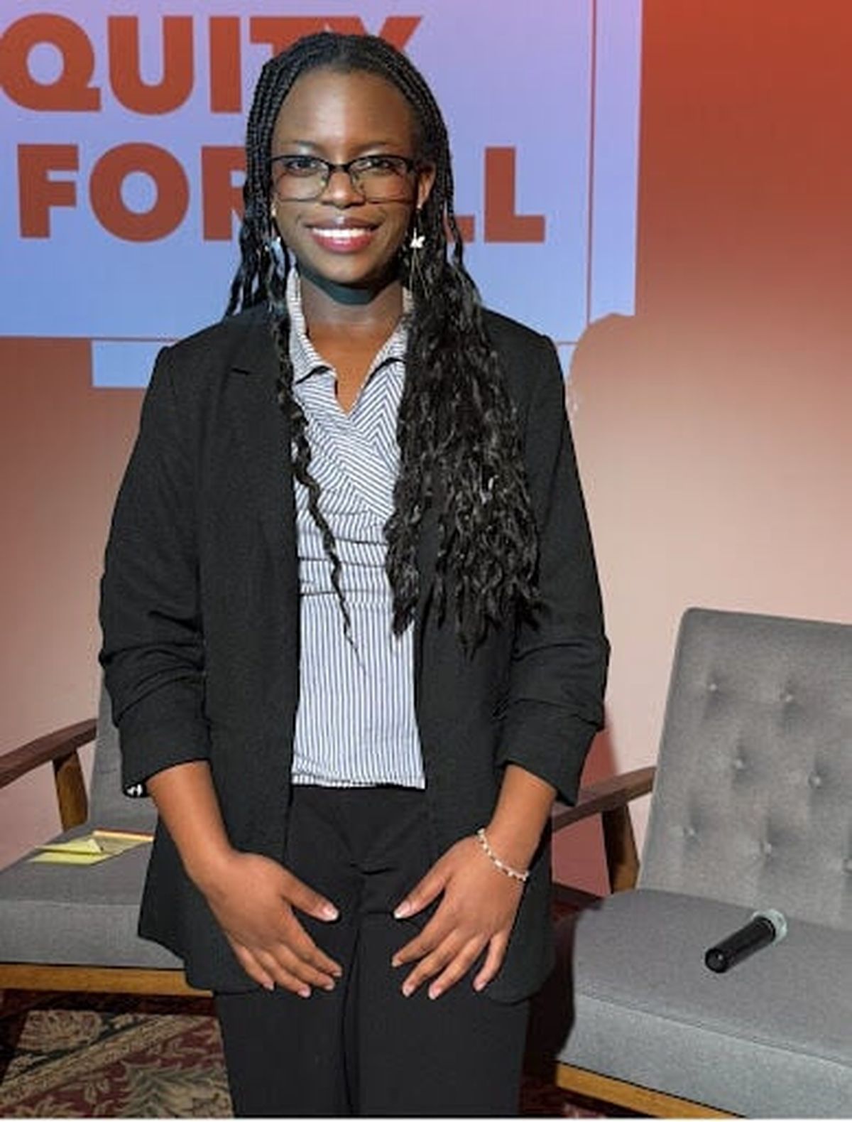 Nikita Habimana at the YWCA’s Equity for All Summit. (Courtesy)