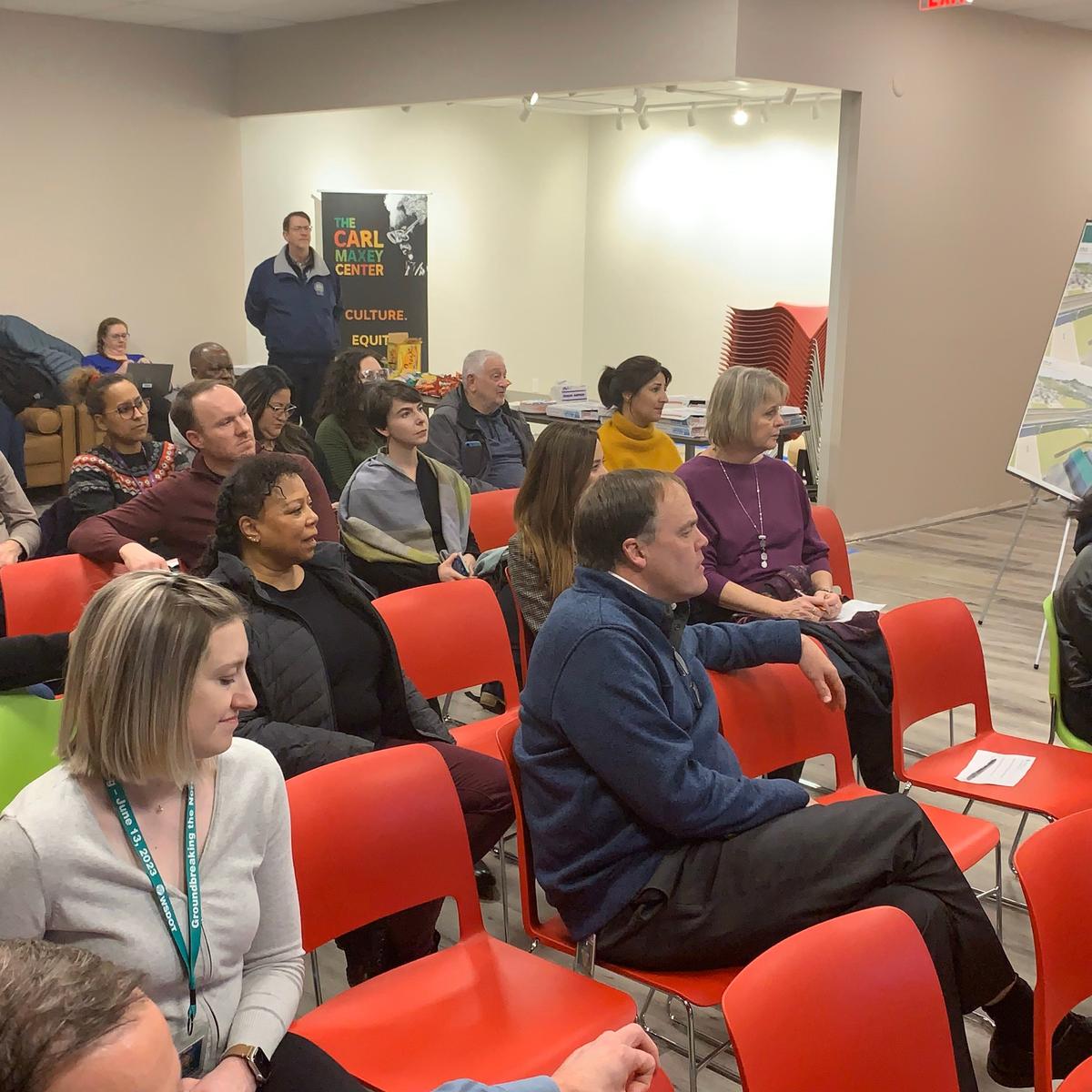 Community members discuss the North Spokane Corridor with members of the Washington State Department of Transportation  (Bob Lloyd / The Black Lens)