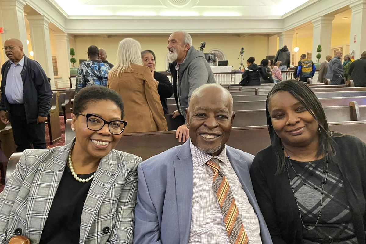 Betsy Wilkerson posted this photo of her and the Rev. Happy Watkins to her Facebook on Oct. 25, announcing his passing. (Courtesy of Betsy Wilkerson)